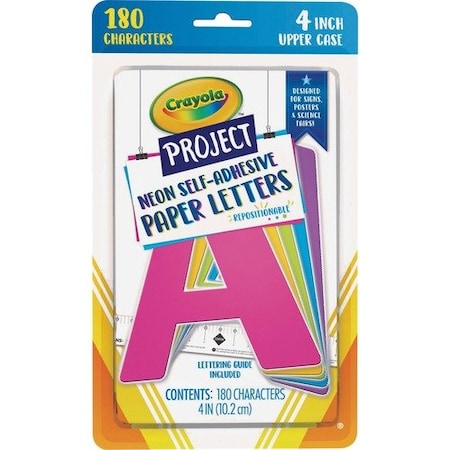 Pacon Letters, Self-adhesive, 4inH, 154 PACP1646CRA